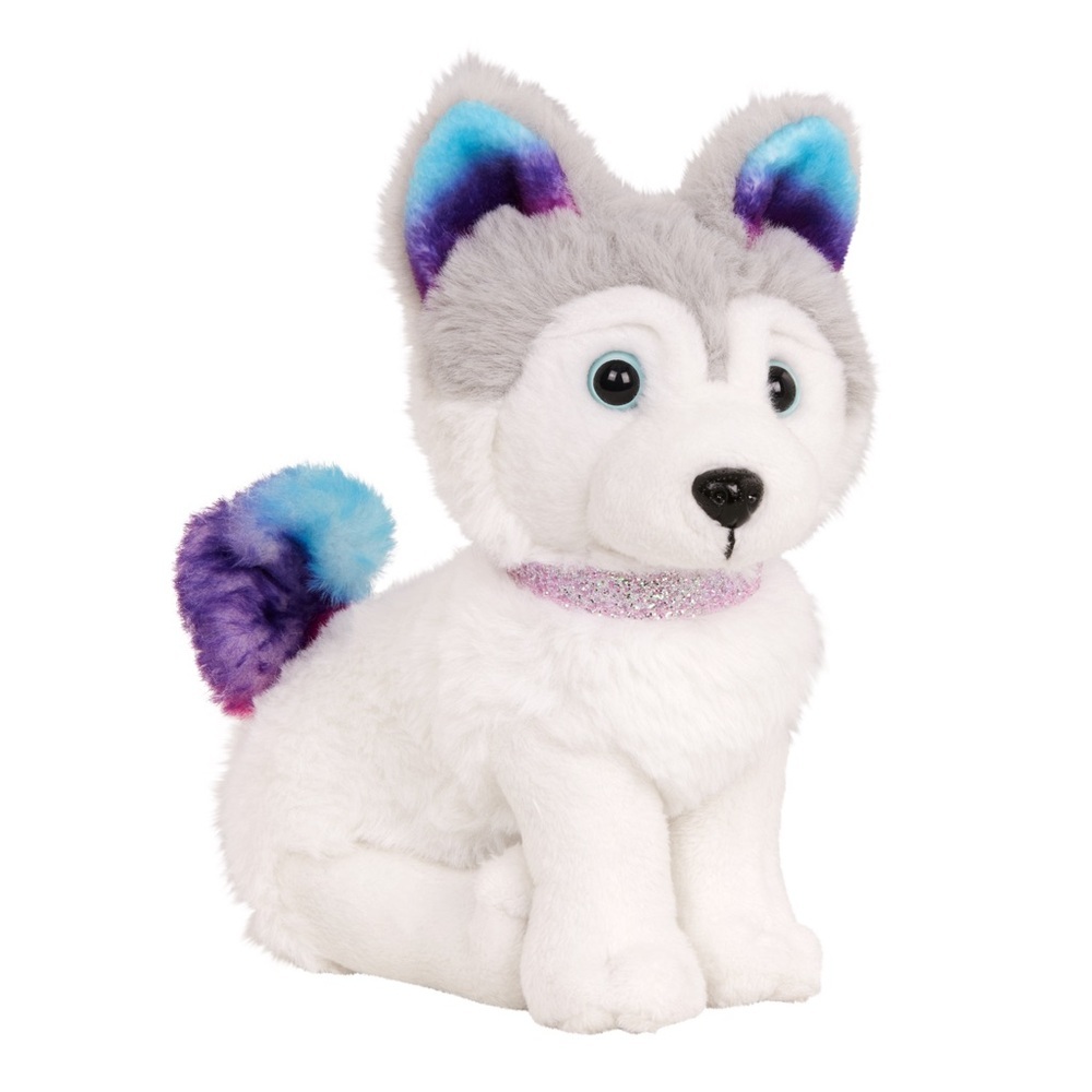 New Our Generation Siberian Husky Posable 6-inch Pet Dog Plush - Picture 3 of 16
